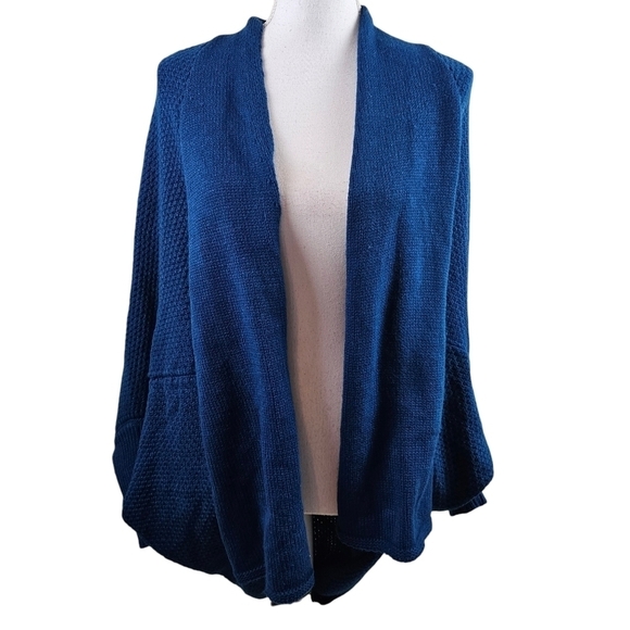 Anthropologie Do Everything in Love Royal Blue Kite Shaped Cardigan in OSFA NWT - Picture 1 of 5